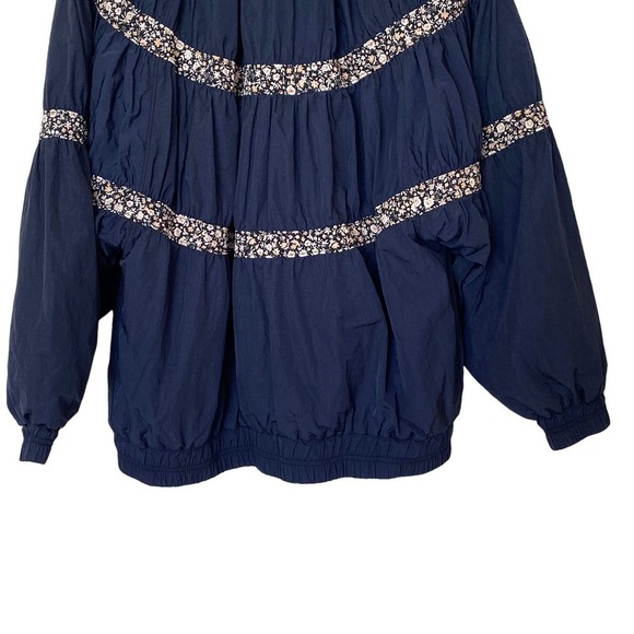 Free People On My Mind Bomber Jacket in Navy, NWOT, Size Medium - Picture 11 of 15